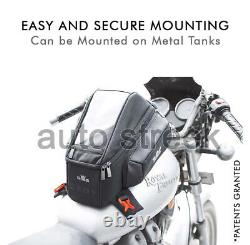 Zeon R1 Universal Magnetic Motorcycle Tank Bag with Rain Cover (Metal tank)