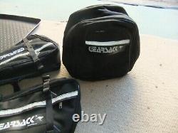 Gearsack Soft Motorcycle Luggage Black Panniers Seat Bag & Magnetic Tank Bag