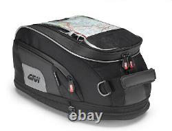 Givi Xs307 15 Litres Motorcycle Motorcycle Tank Bag & Bf19 Ring Flange Noir