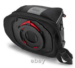 Givi Xs307 15 Litres Motorcycle Motorcycle Tank Bag & Bf19 Ring Flange Noir