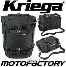 Kriega-nous 20 Drypack Sac De Moto De Queue De Réservoir Étanche 20 Litres Paquet