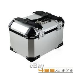 Moto En Aluminium Top Case De Stockage Tail Box Titulaire Sacoche Sac Bagage Coffre