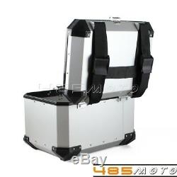 Moto En Aluminium Top Case De Stockage Tail Box Titulaire Sacoche Sac Bagage Coffre