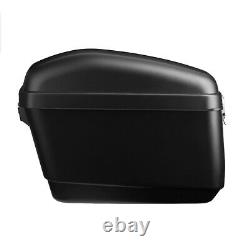 Moto Side Box Bagage Tank Hard Case Sac À Selle Universal Matte Black