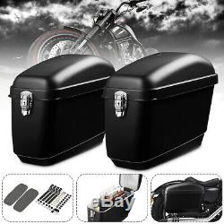 Moto Side Box Bagages Réservoir Étui Rigide Sac De Selle Universel Noir Mat