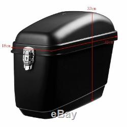 Moto Side Box Bagages Réservoir Étui Rigide Sac De Selle Universel Noir Mat