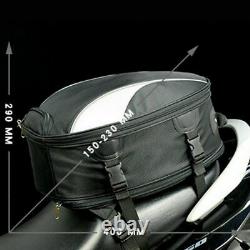 Multi-fonction Motorcycle Tail Rear Seat Fuel Tank Bag Helmet Backpack Crossbody