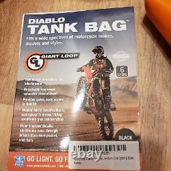 Nouveau sac de réservoir pour moto Giant Loop Diablo, sport double, moto tout-terrain, noir, DTB21-B