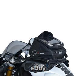 Oxford M4r Noir Moto Velcro Moto Fixation Légère Et Tailer Sac De Réservoir