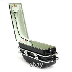 Paire Moto Side Pannier Box Luggage Tank Tail Case Saddle Bags Rack