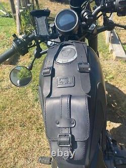 Pour Honda rebel cmx300 cmx500 Couverture de réservoir noir 2017-2023 sacoche de selle en cuir de gaz