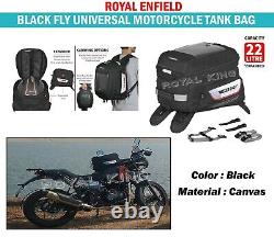 Royal Enfield Tout Moto Fly Universal Sac De Réservoir Noir