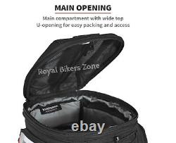 Sac de réservoir Black Fly adapté aux motos Royal Enfield universelles