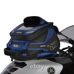 Sac de réservoir de moto Oxford Q4R Quick Release avec poche anti-éblouissement 4 litres bleu
