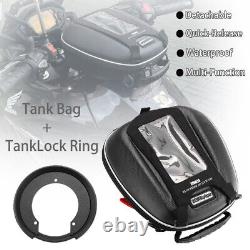 Sac de réservoir détachable avec anneau de fixation Tanklock pour Honda CB500X CB1000R CB300R 400X de 18 ans et plus