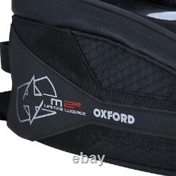 Sac de réservoir magnétique pour moto Oxford M2R Mini avec poche anti-reflets 2 litres bleue