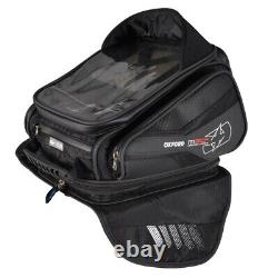 Sac de réservoir magnétique pour moto Oxford M30R avec poche anti-reflet 30 litres bleu