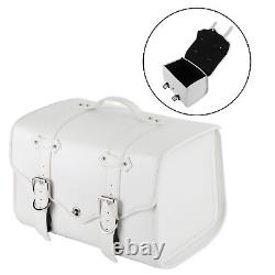 Sacoche de selle de moto Sac de réservoir étanche Sac de queue Bagages de voyage Pannier WHI