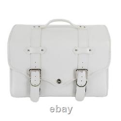 Sacoche de selle de moto Sac de réservoir étanche Sac de queue Bagages de voyage Pannier WHI