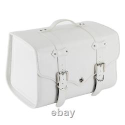 Sacoche de selle de moto Sac de réservoir étanche Sac de queue Bagages de voyage Pannier WHI