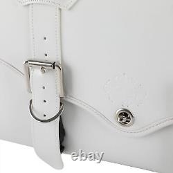 Sacoche de selle de moto Sac de réservoir imperméable Sac de queue Bagage de voyage Pannier WHI