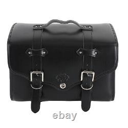 Sacoche de selle de moto étanche Sac de réservoir Sac de queue Bagage de voyage Pannier Noir