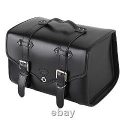 Sacoche de selle de moto étanche Sac de réservoir Sac de queue Bagage de voyage Pannier Noir