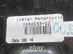 Siège En Cuir Tan De Moto Indien W Conchos & Jupe 2686033-02 W Sac De Réservoir